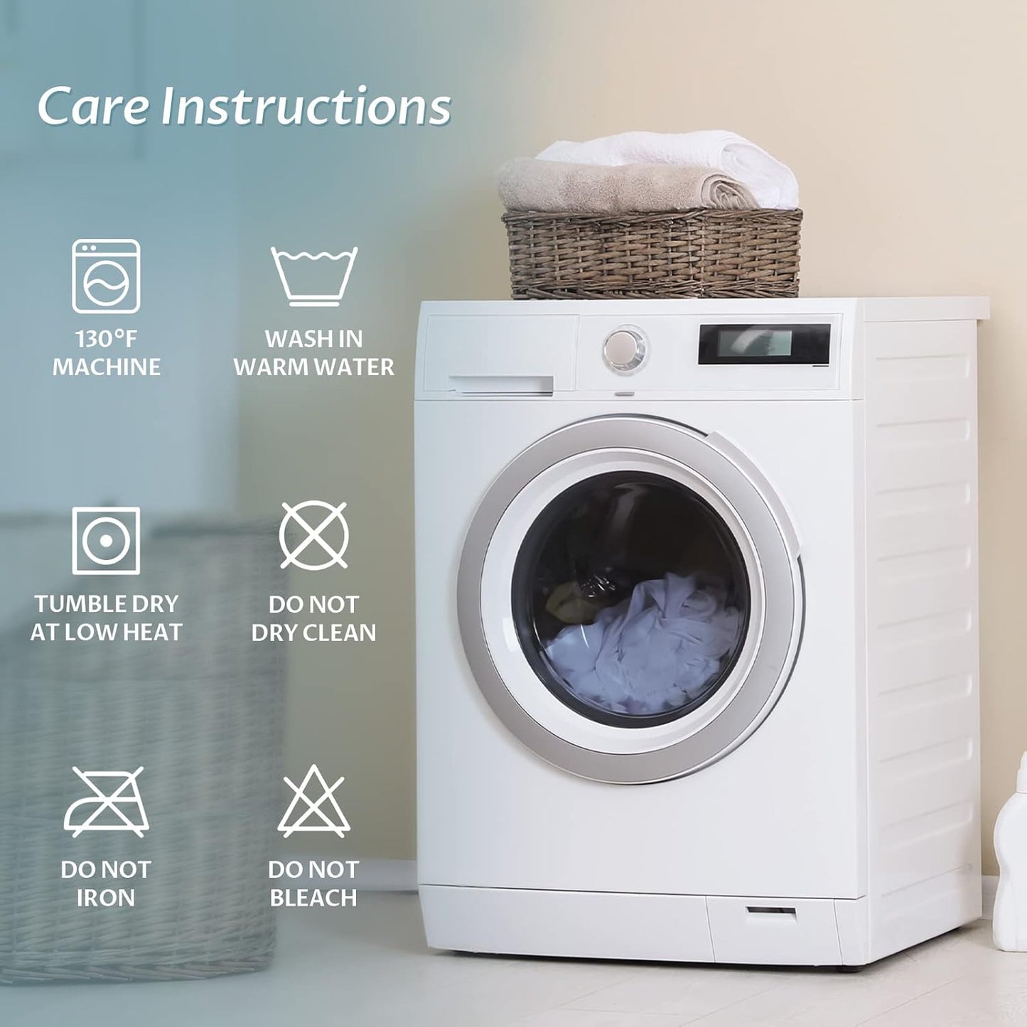 King Size Waterproof Mattress Protector Fitted Quilted Mattress Pad Cover with Deep Pocket Up to 18''