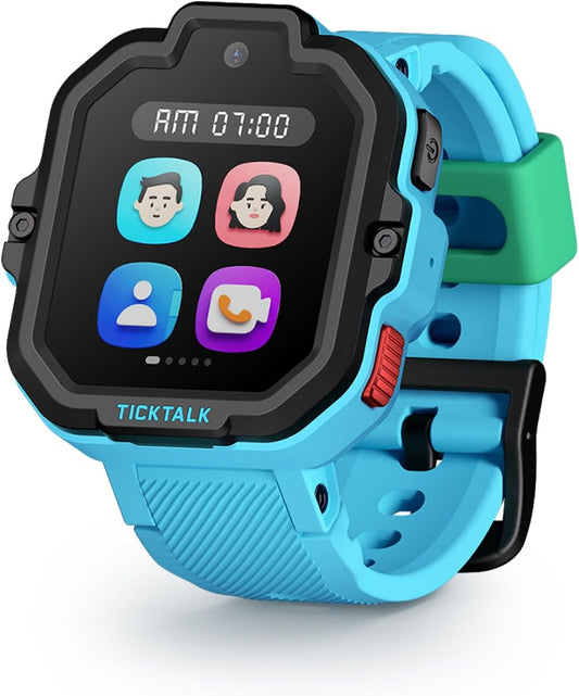 TickTalk 5 - Kids Smart Watch with GPS Tracker, Video Calling, SOS, & Parental Controls | Smartwatch with Free Music, Texting, Kid Phone Call and Text, Boys & Girls - 4G Smart Watch for Kids 3-12