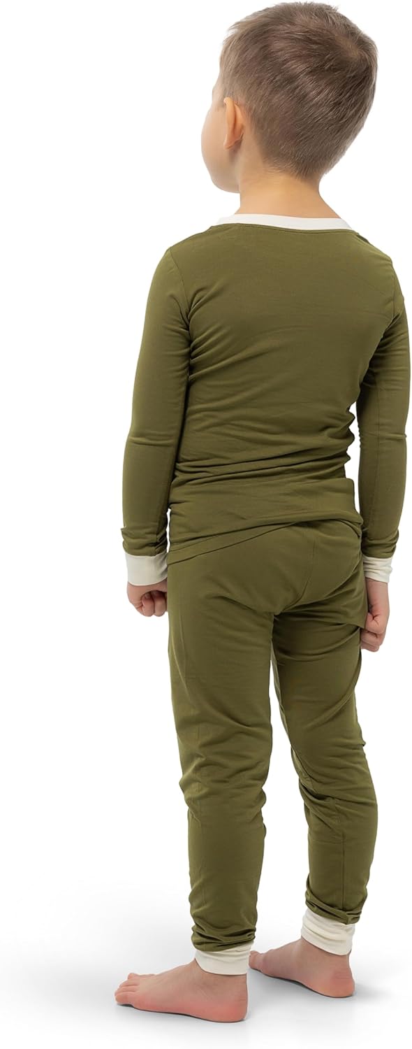 2-Piece Pajama for Kids and Toddlers - Toddler Pajamas - Boys and Girls Pajamas viscose made from Bamboo