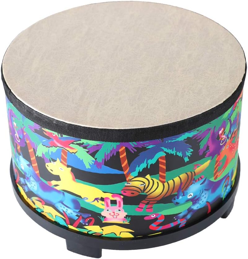 Floor Tom Drum for Kids 10 inch Percussion Instrument Music Drum with 2 Mallets for Baby Children Special Christmas Birthday Gift