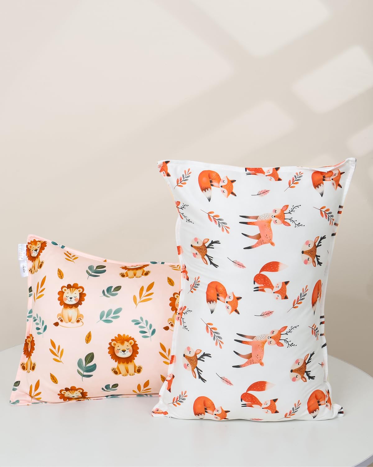 ALVABABY Toddler Pillowcases Stretchy Soft Kids Pillow Cover 2 Pack Fit 13"x 18" or 12"x16" Envelope for Girl Boy Sleepy Travel 2TPE30A