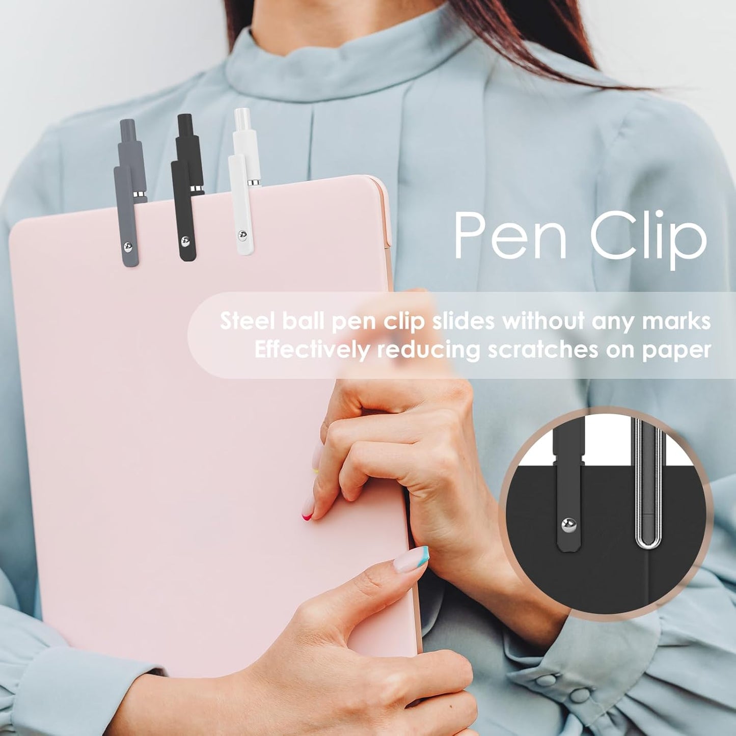 Easter Basket Stuffers for Men, College School Supplies, 0.5mm Black Ink Pens for Journaling, Cool Stuff Gifts for Dad Boyfriend, Birthday Gifts for Men, Valentines Stuff (6pcs Black Gray White)