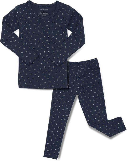 AVAUMA Baby Boys Girls Pajama Set 6M-7T Kids Cute Toddler Snug fit Pattern Design Pjs Cotton Sleepwear