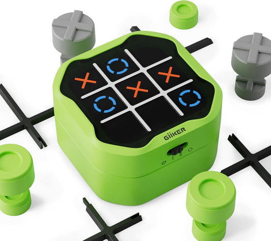 GiiKER Tic Tac Toe Bolt Game, Original 3-in-1 Handheld Puzzle Game, Portable Travel Games for Car Ride, Toys Gift Idea for Kids and Adults, Birthday Gifts for Boys Girls