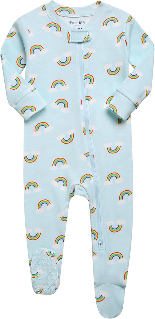 VAENAIT BABY Infant Toddler Boys Girls Footed Pajamas One-PIece Romper Sleep and Play 0M-2T