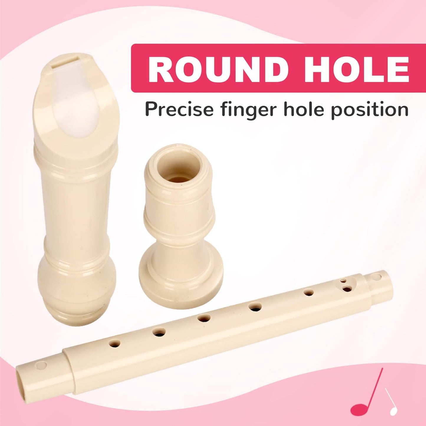 CONJURER 10Pc Soprano Recorder Instrument for Kids Student - German Fingering 8 Hole Flute ABS Descant Recorders for Beginners with Cleaning Rod and Bag for Kids over 3 Years Old