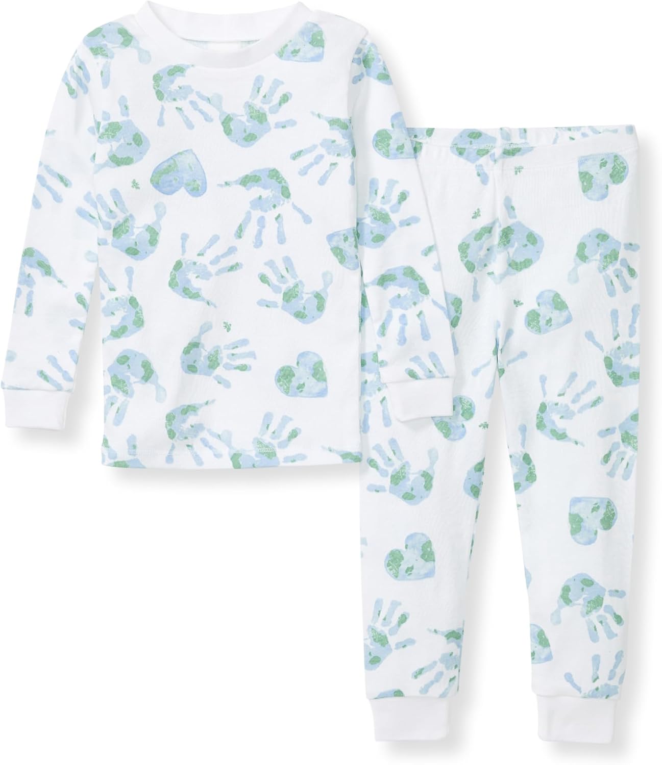 Burt's Bees Baby Boys' 2-Piece Long Sleeve Tee and Pants Organic Cotton Pajama Set