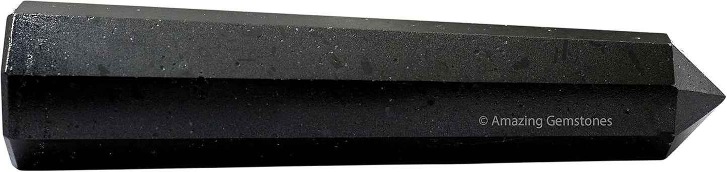 Amazing Gemstone Black Tourmaline Crystal Towers ~ Natural Healing Crystal Point Obelisk for Reiki Healing and Crystal Grid (2" to 3" Inch)