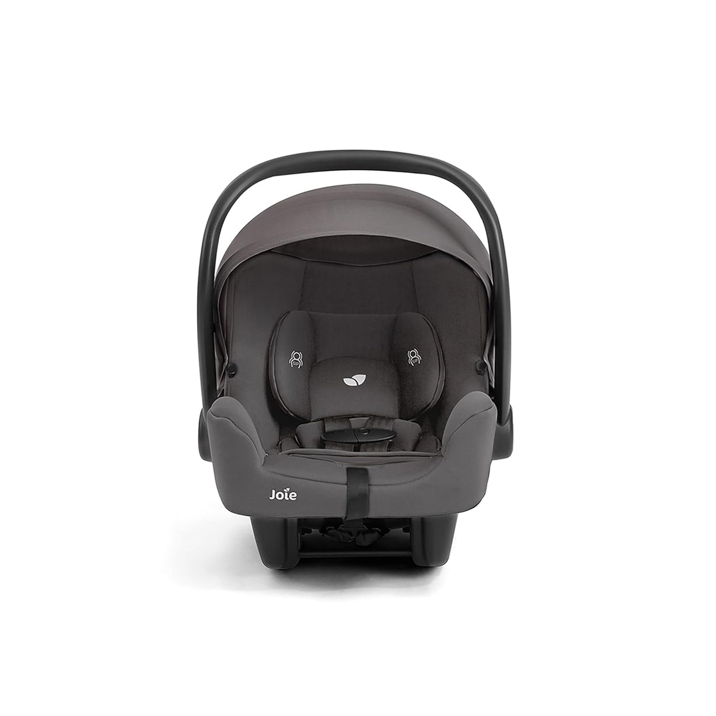 Joie Rue Lightweight Infant Car Seat & Anti-Rebound Base –Side-Impact Protection, 5-Point Harness, and UPF 50+ Canopy for Newborns and Infants (Thunder)