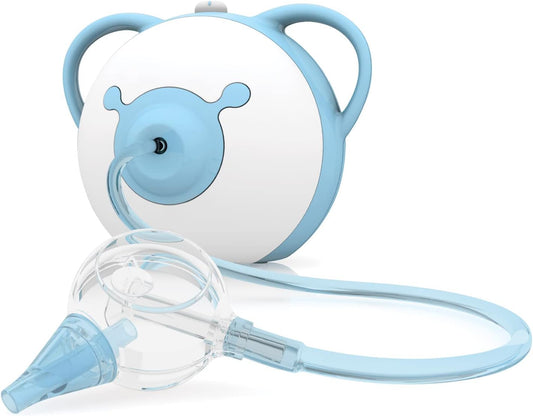 Nosiboo Pro Nasal Aspirator for Babies | Electric Nose Sucker | Made in EU | Adjustable Suction Power | Premium Quality | Award-Winning Design (Blue, 7,8x6,38x6,77 Inch)