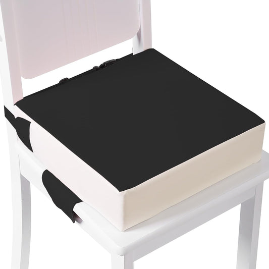 Booster Seat for Kitchen Chair with Adjustable Straps, Toddler Booster Seats for Dining Table Portable for Travel Camping Eating, Booster Cushion for Table for Baby Child Infant Kid Boy Girl