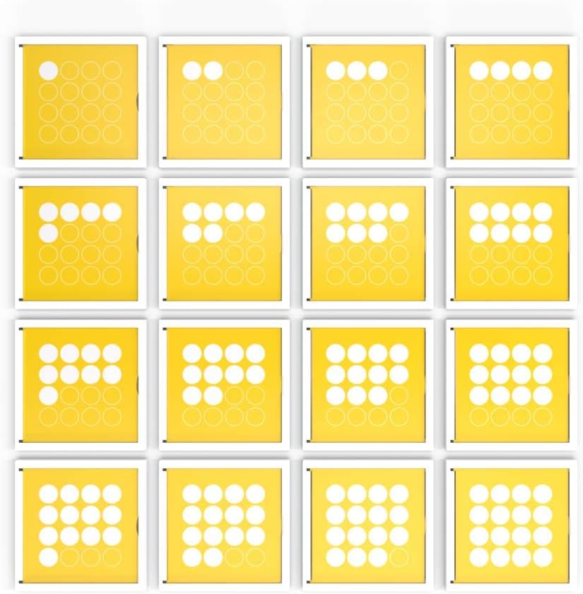 Matatalab Magnetic 3D Map, 16pcs (10x10cm) Magnetic Grids for Coding Robot Set for Kids