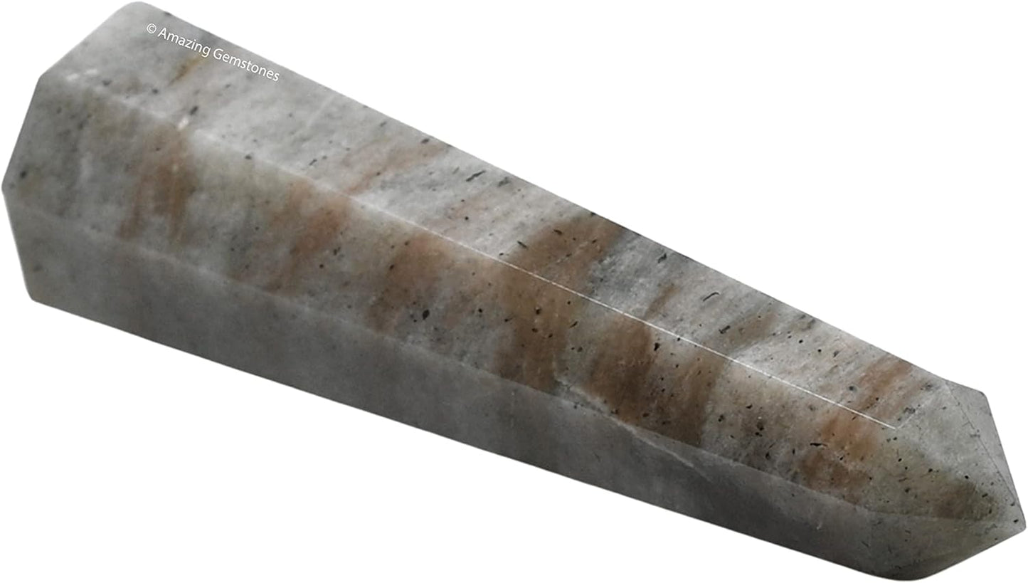 Amazing Gemstone Chrysoberyl Cats Eye Crystal Towers - Natural Healing Crystal Point Obelisk for Reiki Healing and Crystal Grid (2 Inch to 3 Inch)