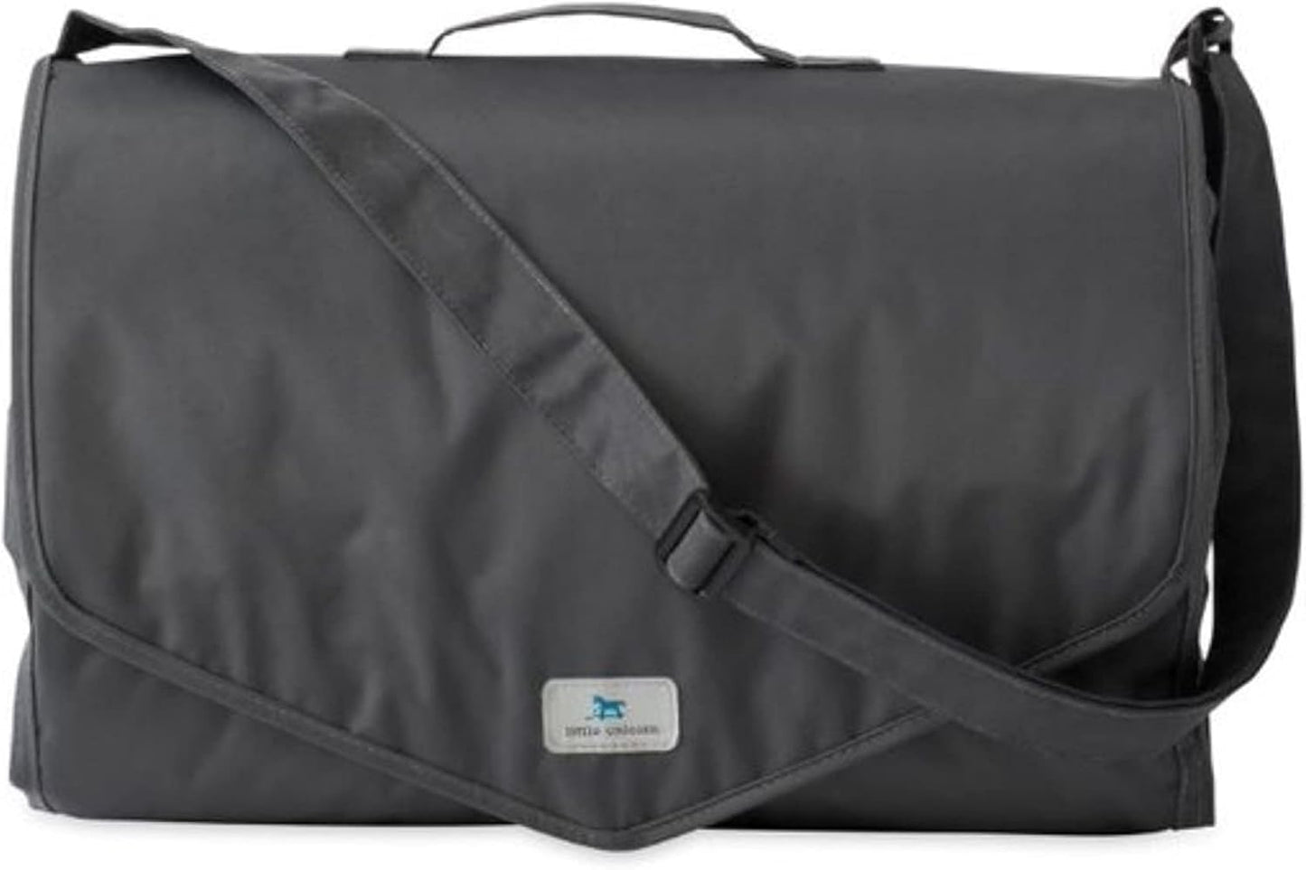 Little Unicorn 5'x7' Outdoor Family Picnic & Beach Blanket | Durable & Water-Resistant Fabric | Compact Fold & Easily Wipes Clean | Zipper Pocket (Midnight Poppy)