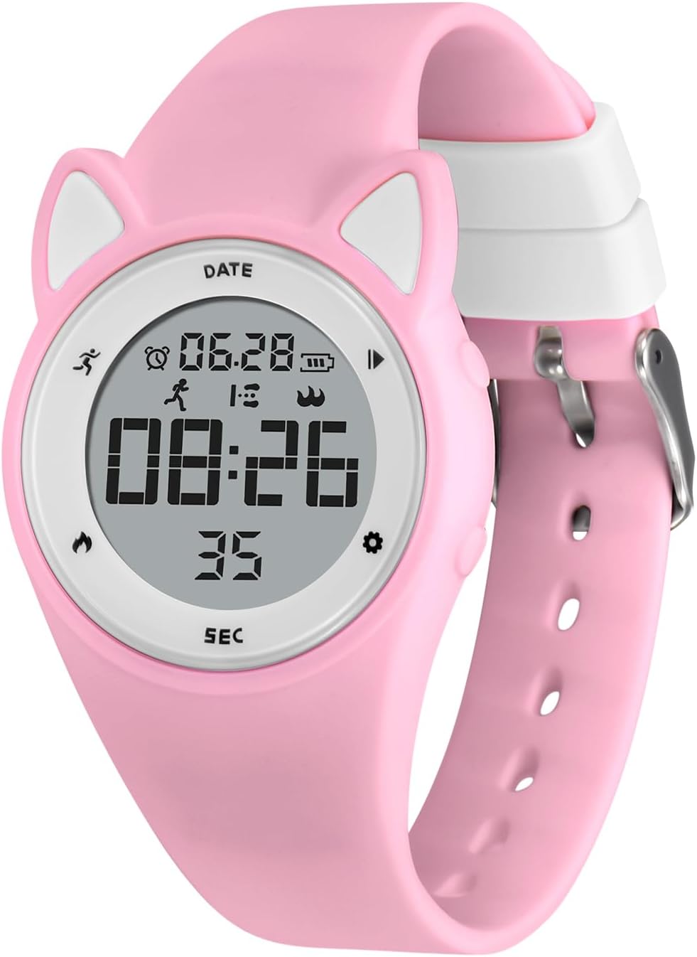 Kids Watches for Girls Boys Digital Sport Watch with Step Counter Pedometer Vibration Alarm Clock, No App Waterproof Fitness Tracker Kids Watch Boys Girls Teens Students Ages 5-16