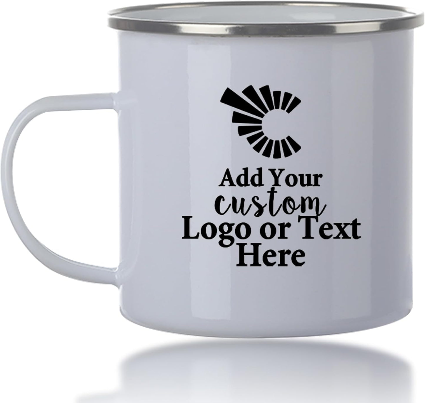 Custom Camping Mug, Personalized Stainless Steel Coffee Mugs With Logo and Text, 15oz Metal Campfire Cups, Travel Cup for Hot Chocolate, Tea, Engraved Gifts for Men, Women