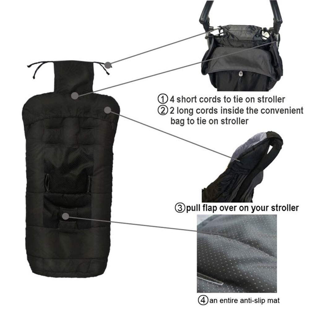Go 3-Seasons Water Repellent Stroller Footmuff, Baby Cozy Toe Pushchair Sleeping Bag Toddler,Winter Outdoor Tour Stroller Bunting Bag