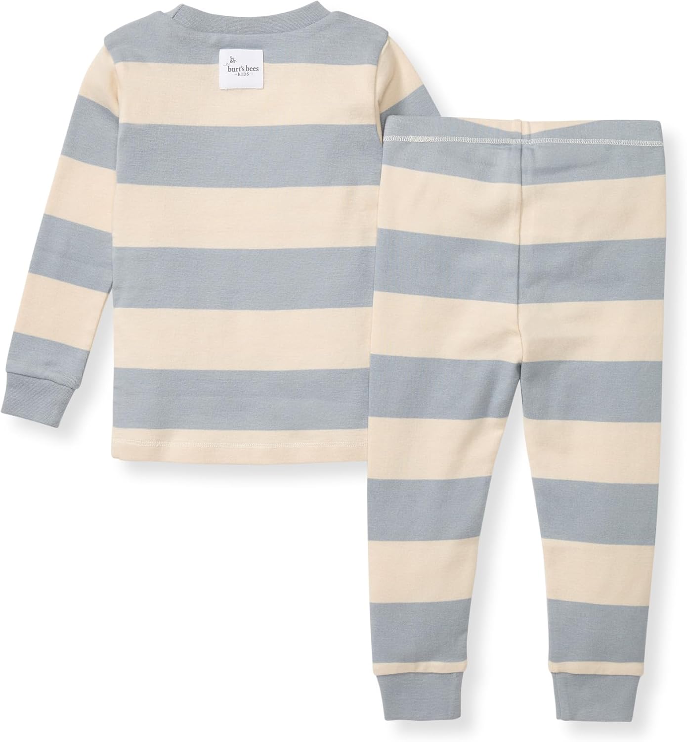 Burt's Bees Baby Boys' 2-Piece Long Sleeve Tee and Pants Organic Cotton Pajama Set