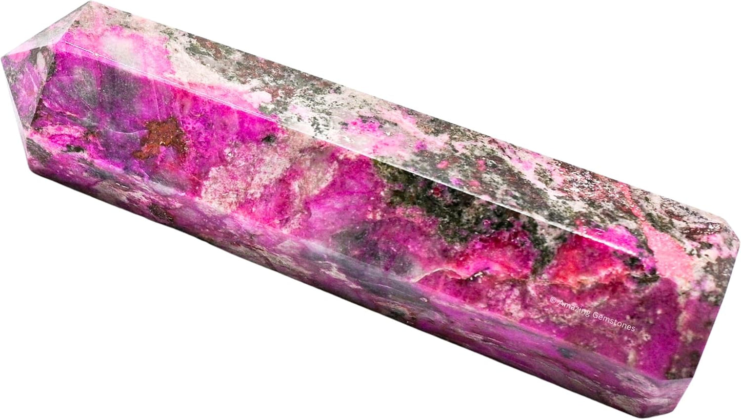 Amazing Gemstone Large Cobalt Calcite Crystal Towers ~ Natural Healing Crystal Point Obelisk for Reiki Healing and Crystal Grid (5.5" to 6" INCH)