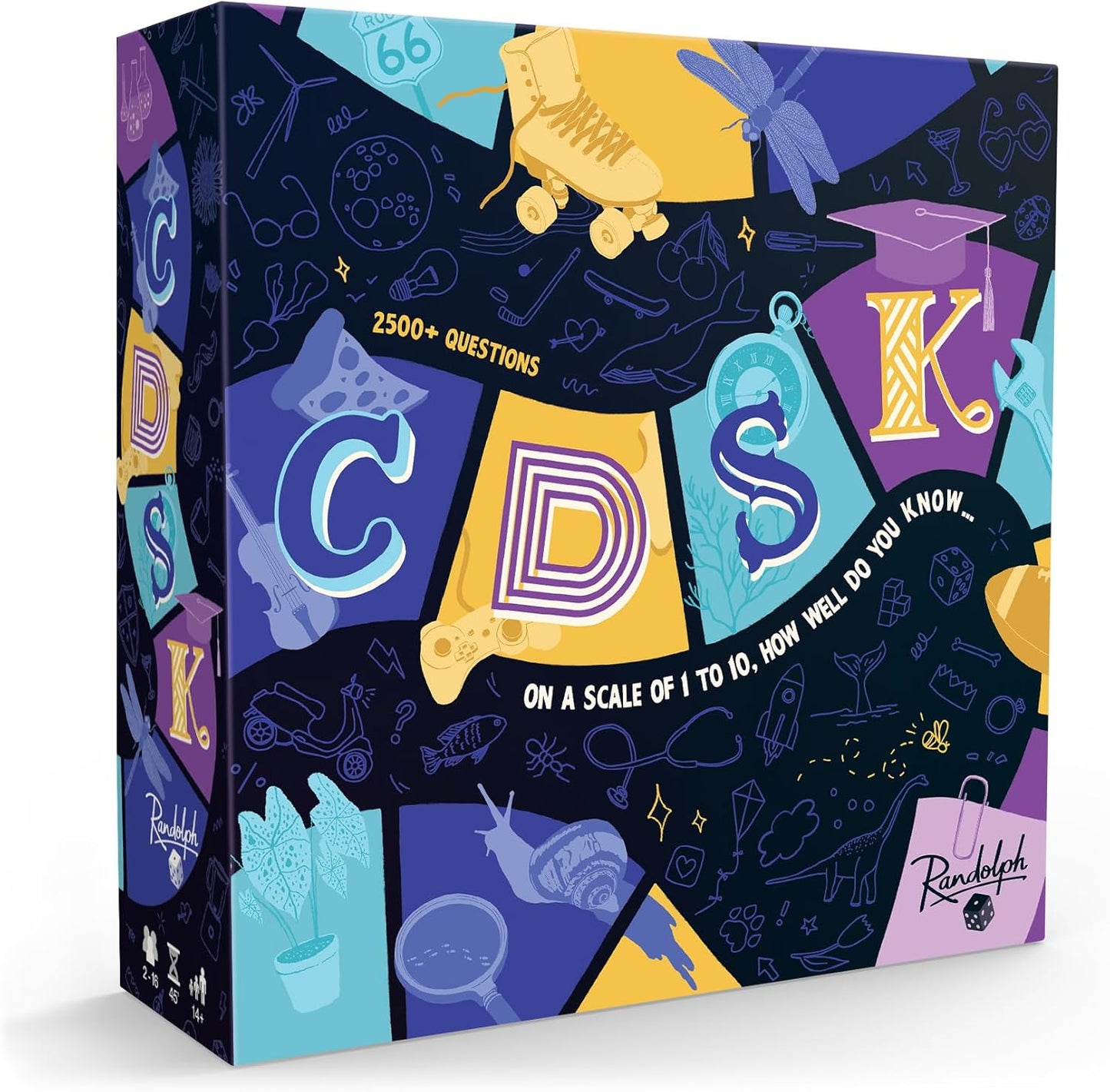 Randolph CDSK | Trivia Party and Team Game | Ages 14+ | 2 to 16 Players | 45 Minutes