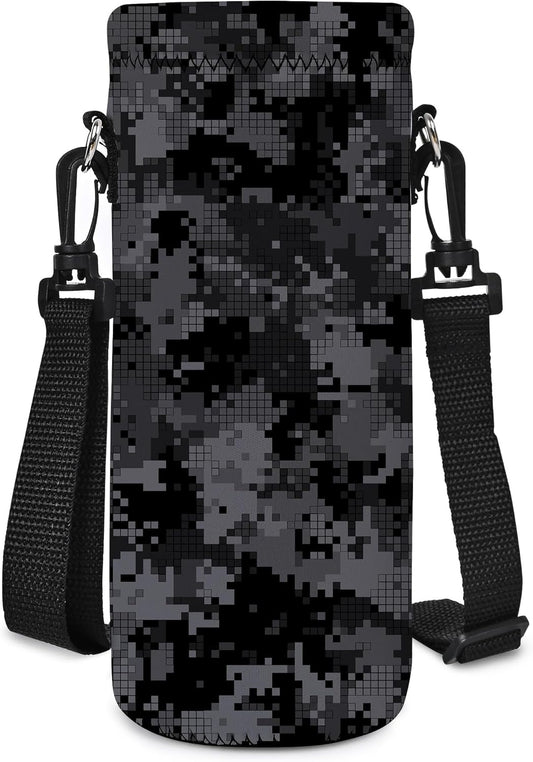 AUPET Water Bottle Bag Carrier,24oz/32oz Insulated Neoprene bottle Sling Holder Case Pouch Cover for 1000ML/750ML Bottles with Shoulder Strap for walking