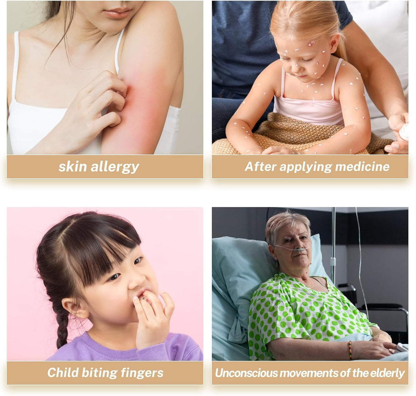 Kids Anti-Scratch Mittens – Soft Safety Restraint Gloves for Children with Autism, Sensory Needs, or Behavioral Challenges Mesh style