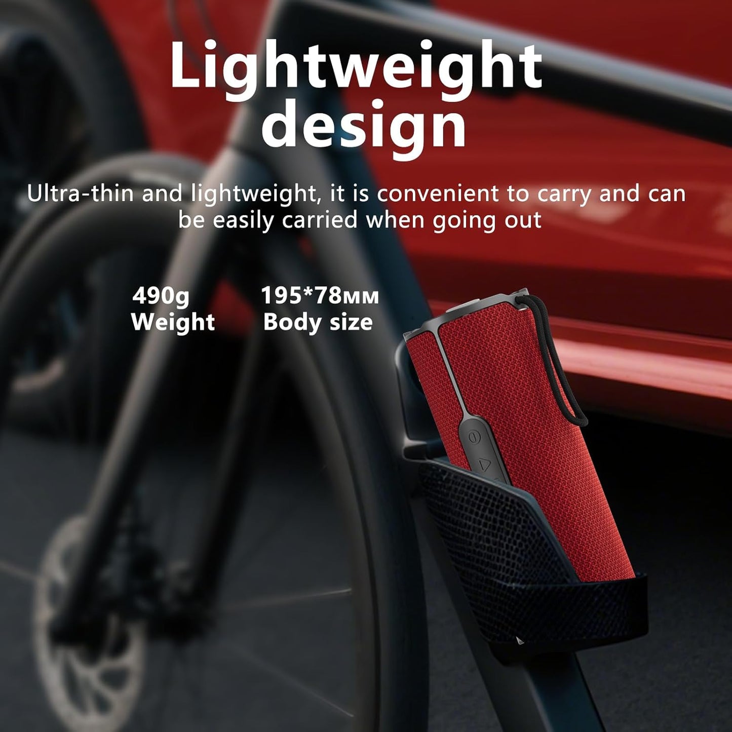 COOPERS Portable Bluetooth Speaker, Wireless Bluetooth Speaker, IPX5 Waterproof Speakers with RGB Lights, Loud Stereo Sound Deep Bass, Long Playtime TWS Pairing for Home/Party/Outdoor Beach