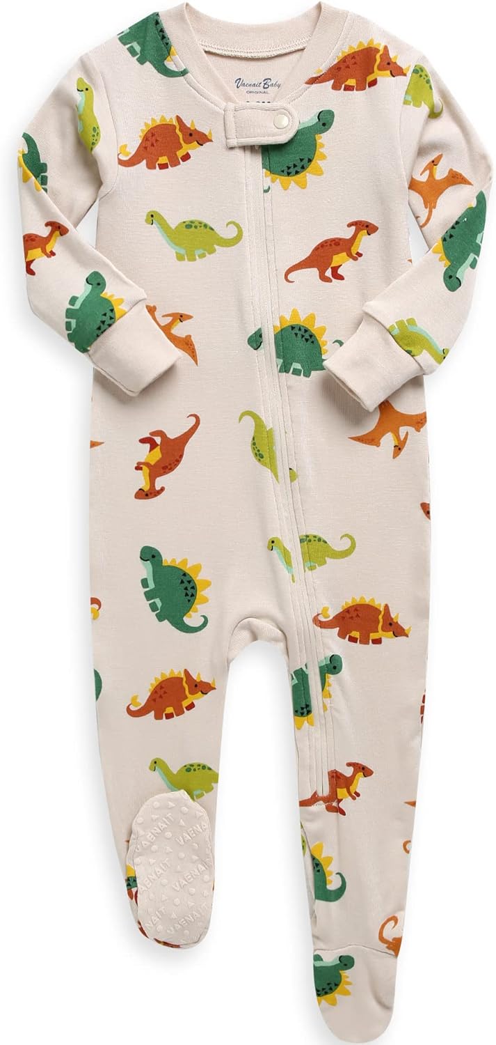 VAENAIT BABY Infant Toddler Boys Girls Footed Pajamas One-PIece Romper Sleep and Play 0M-2T