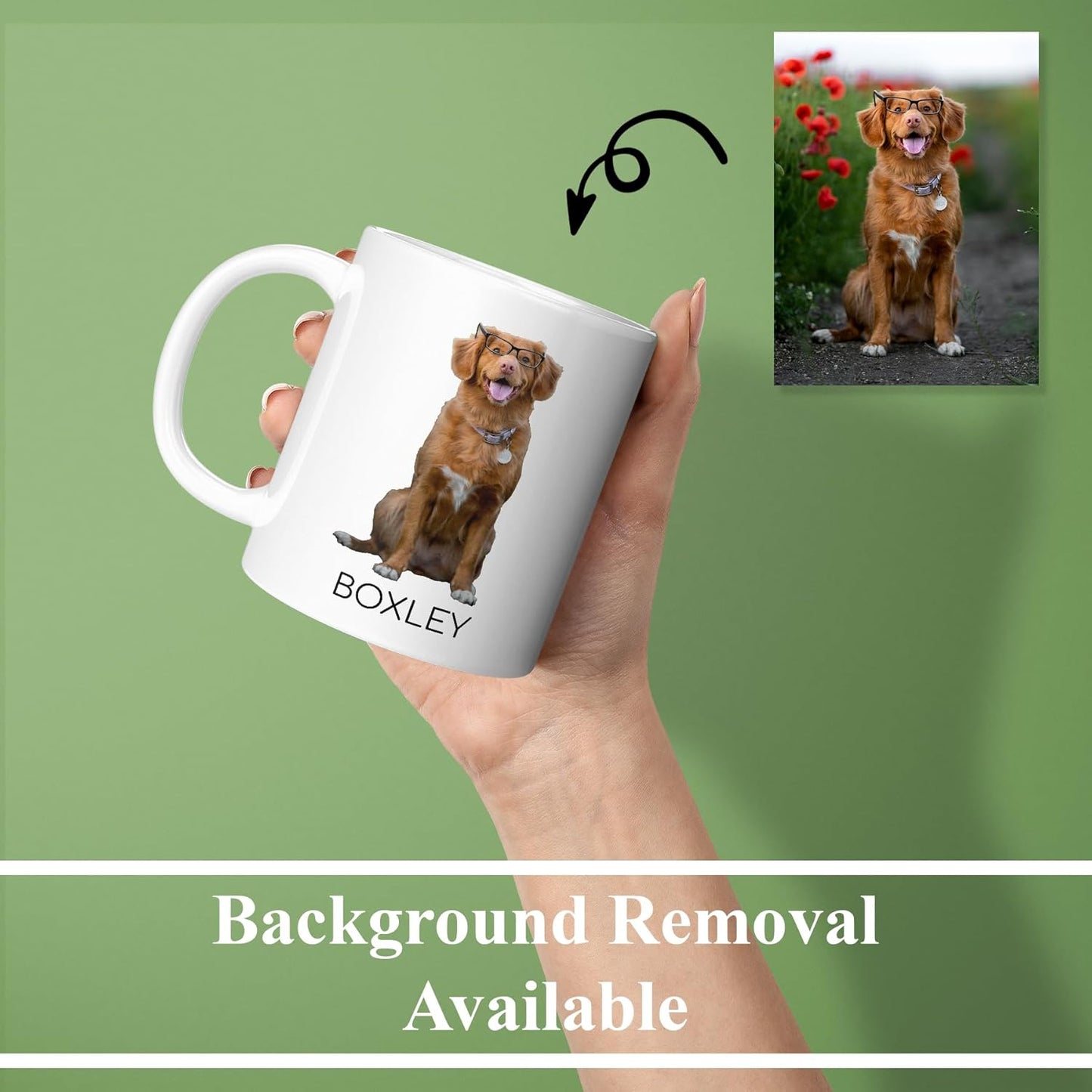 Personalized Coffee Mug, Custom Photo Text 11 Oz Ceramic Mug, Customized Picture Name Tea Cup, Unique Gift Idea, Taza Cafe Personalizadas Fotos, Cute Custom Gifts Mom Women Men, Father's Day, White