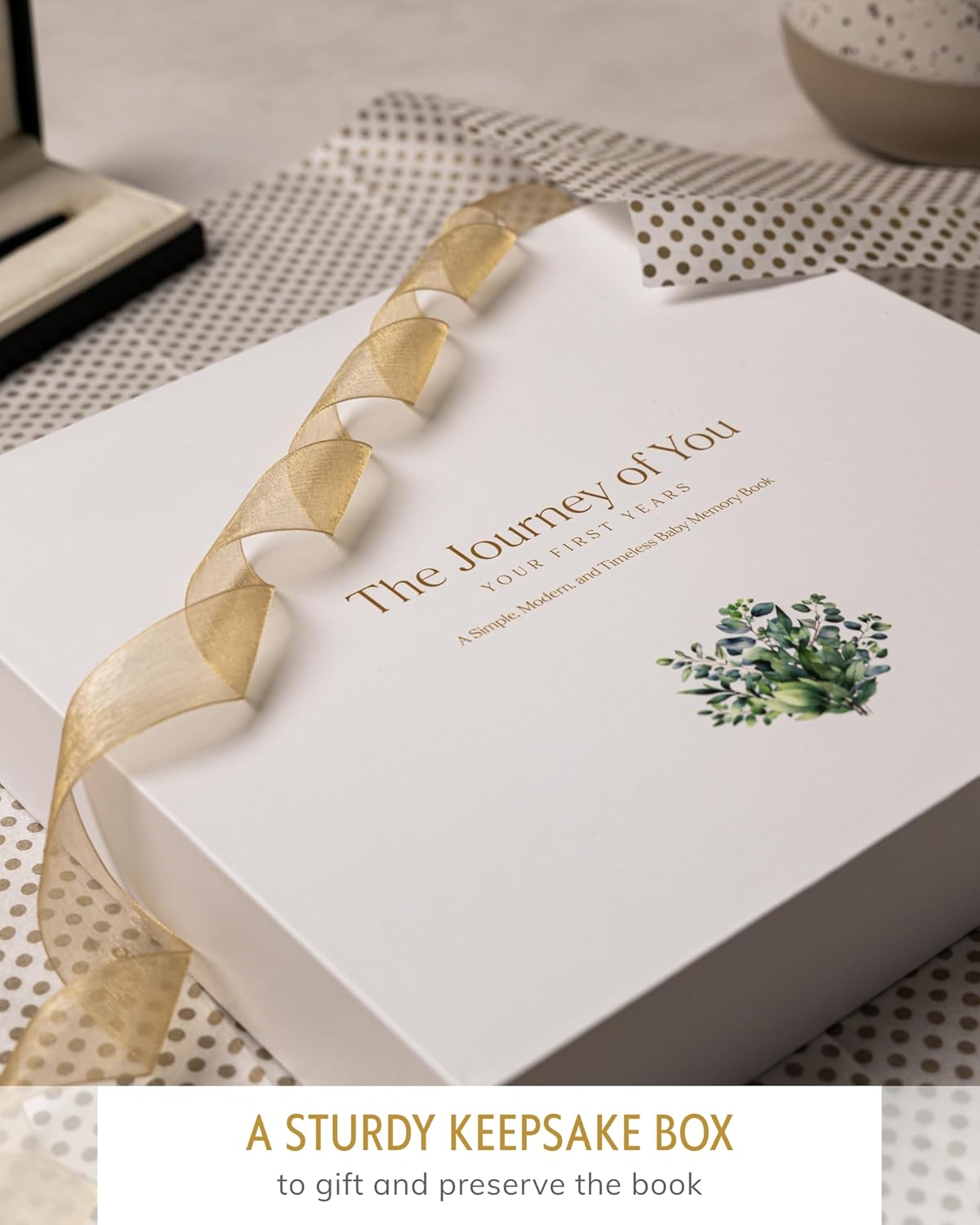 Baby Books for Baby Shower - Gift Unisex Botanical Garden Keepsake Memory Journal to Log Pregnancy and Newborn Milestones - Photo Album Scrap Books for Girl or Boy - New Parents Must Have Essentials