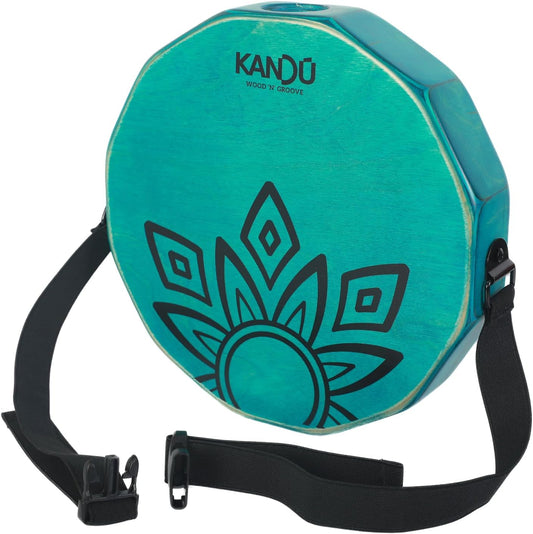 KTÄK -The First Handcrafted, Hand Drum Percussion, Two-Sound Cajón Body Snare, Portable Cajon by Kandu with Carry Case (Ocean Blue)