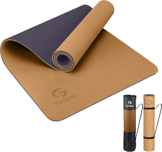 Yoga Mat Non Slip, Eco Friendly Fitness Exercise Mat with Carrying Strap,Pro Yoga Mats for Women,Workout Mats for Home, Pilates and Floor Exercises