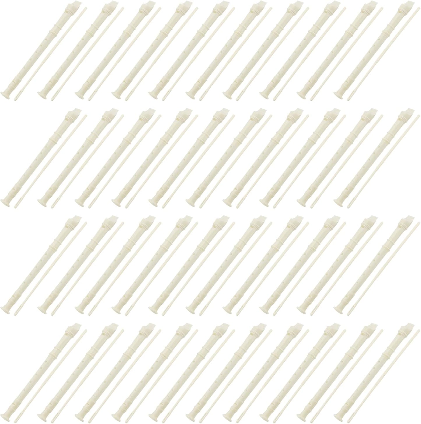 40 PCS 8 Hole Recorder Instrument, Soprano Descant Recorder Musical Instruments with Cleaning Rod, Plastic Flute Instrument for Beginners School Student Music Instrument