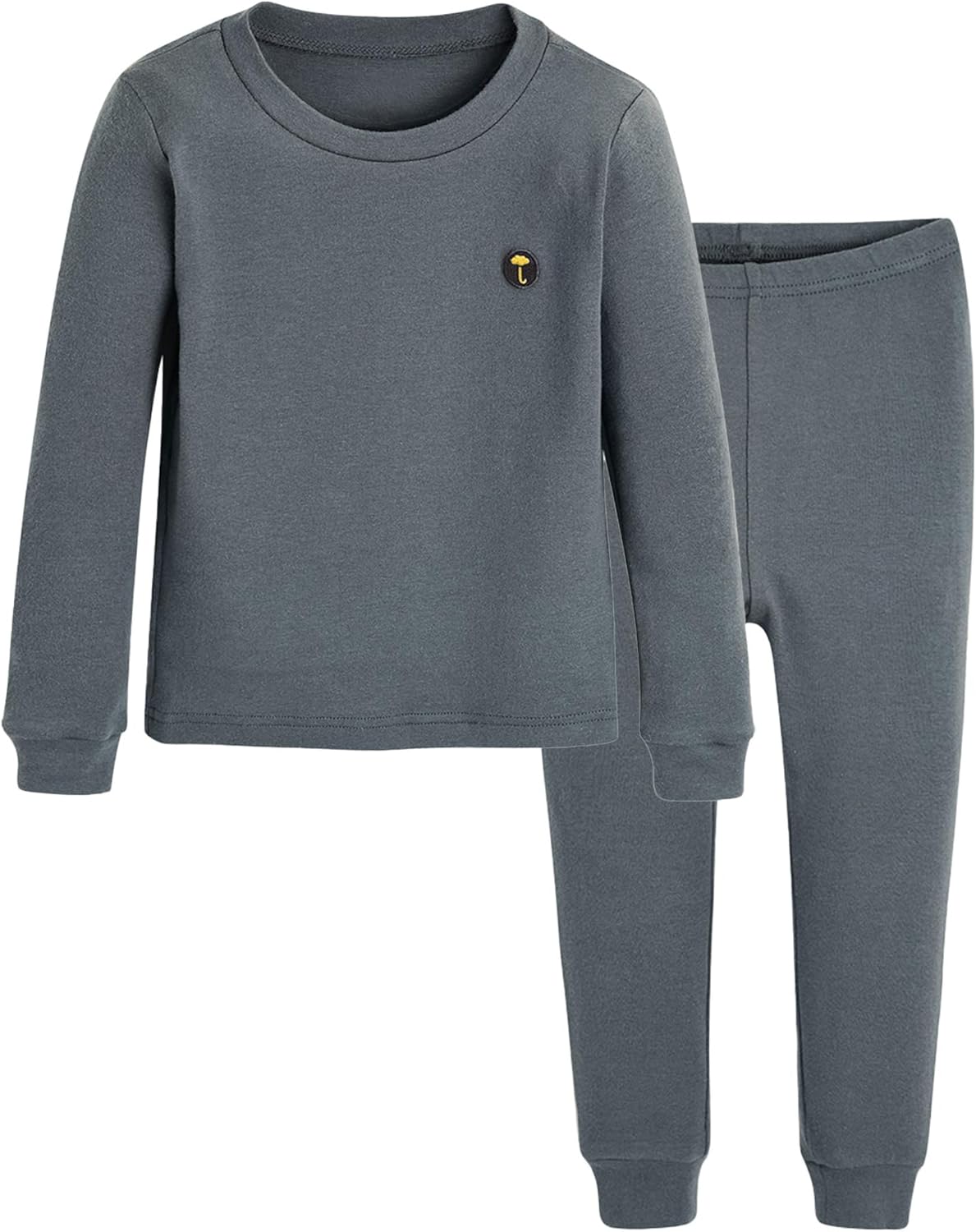 moimoln 6M-8Y Modal Cotton Solid Soft Breathable Baby Toddler Boys Girls Snug fit Pjs Long Sleeve Pajamas Set Sleepwear Daily