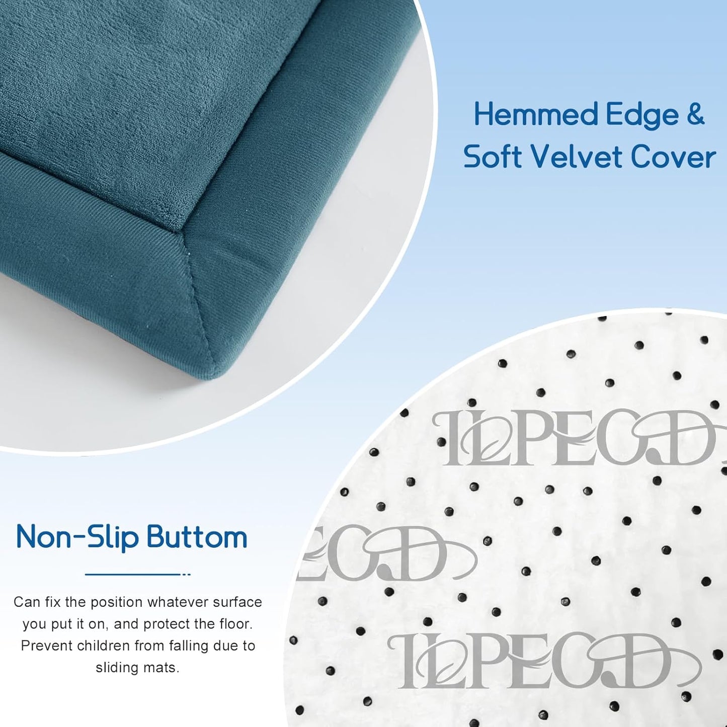 Baby Play Mat for Floor Tummy Time Mat Nursery Rug Muscle Mat Area Rug Playroom Rug Tatami Mat 6'7"x4'11" Memory Foam 1.3" Thick Crawling Mat For Babies,Toddlers, Infants, Kids,Floor Mat(Green)