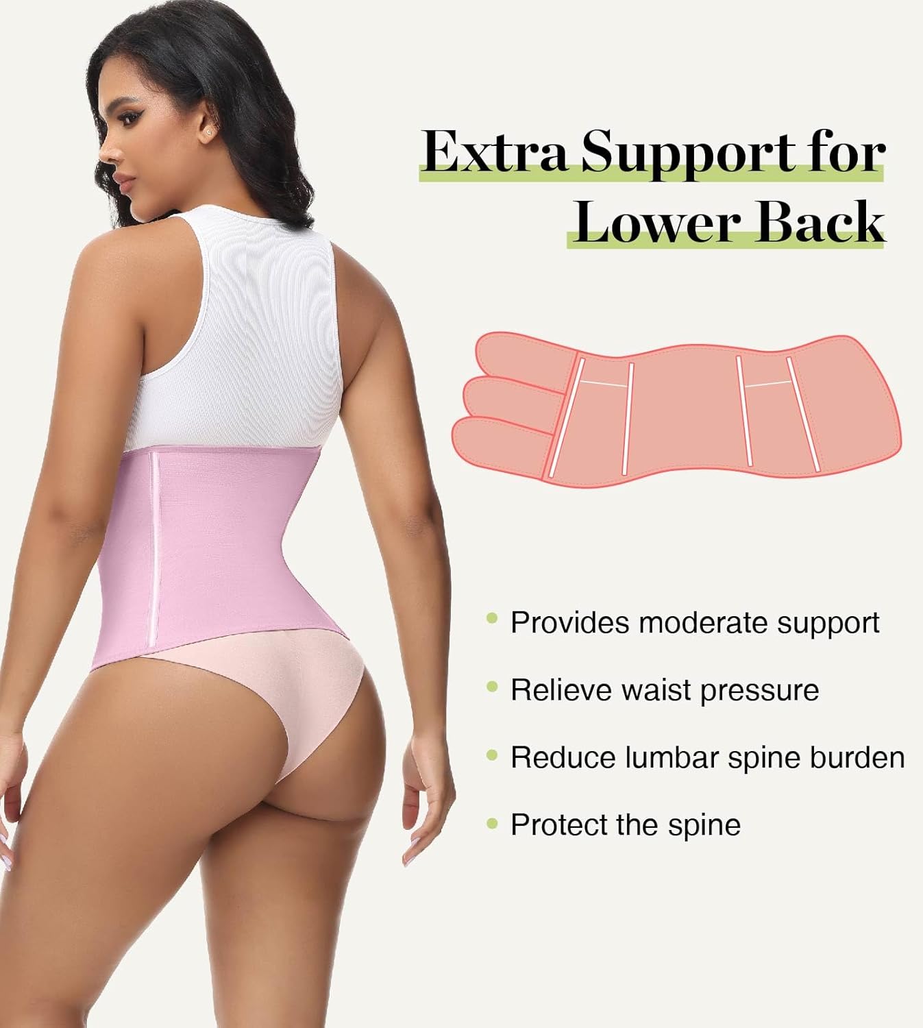 SHAPSHE Waist Trainer for Women Postpartum Recovery Wrap Waist Cincher Corset Shapewear Belly Band