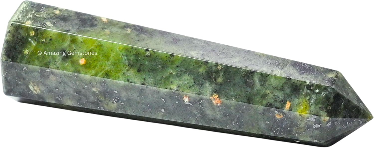 Amazing Gemstone Green Jade Crystal Towers ~ Natural Healing Crystal Point Obelisk for Reiki Healing and Crystal Grid (2 to 3 INCH)