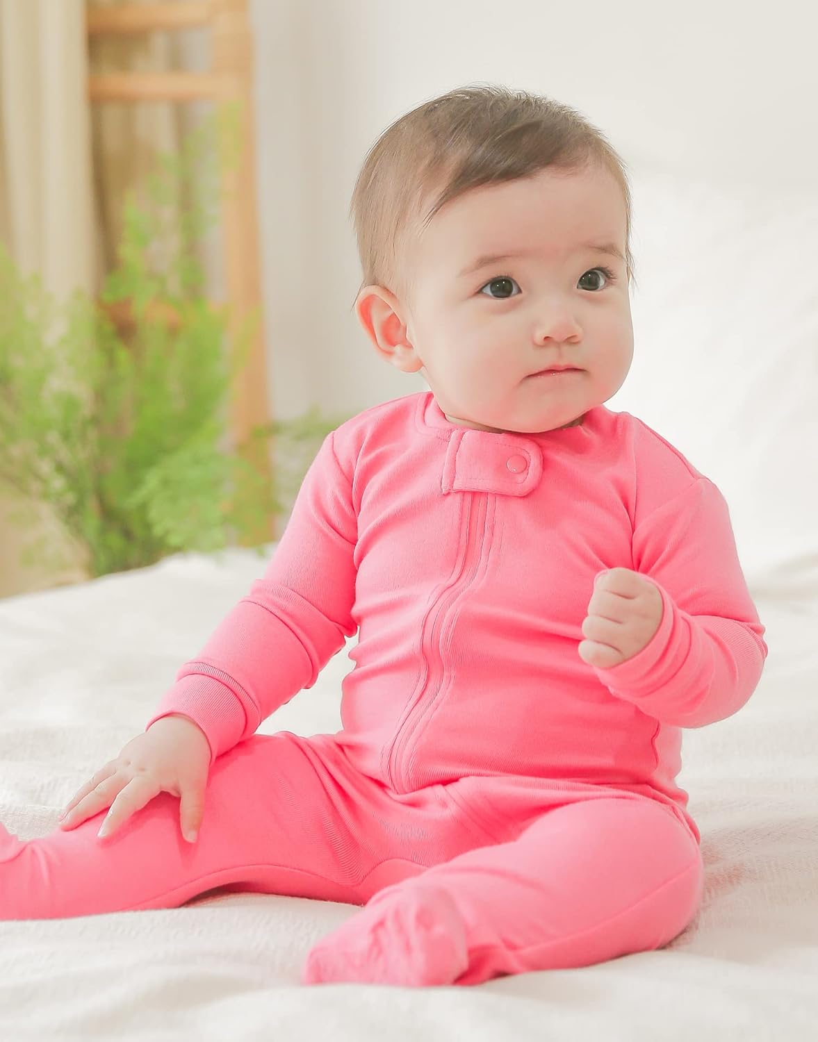 VAENAIT BABY Infant Toddler Boys Girls Footed One-Piece Sleep and Play Premium Modal Pajamas 1-2 Pieces