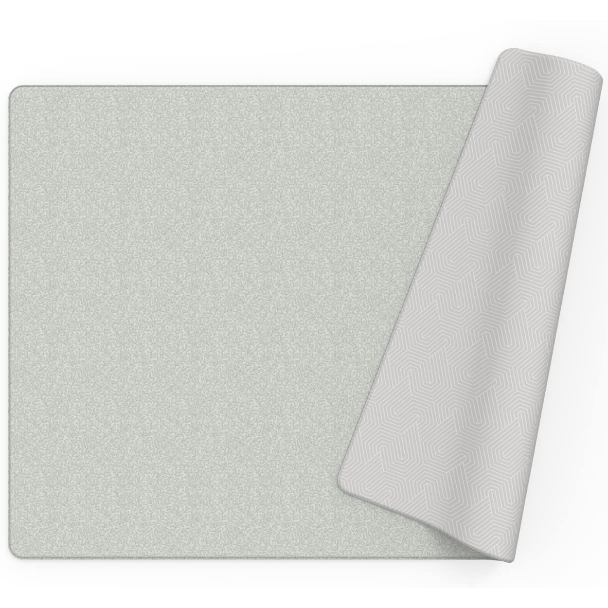 Baby Care Play Mat (Large, Hygge - Twig & Maze) 82'' x 55'' Original One-Piece Reversible Rollable Waterproof Play Mat for Infants, Babies, Toddler, and Kids