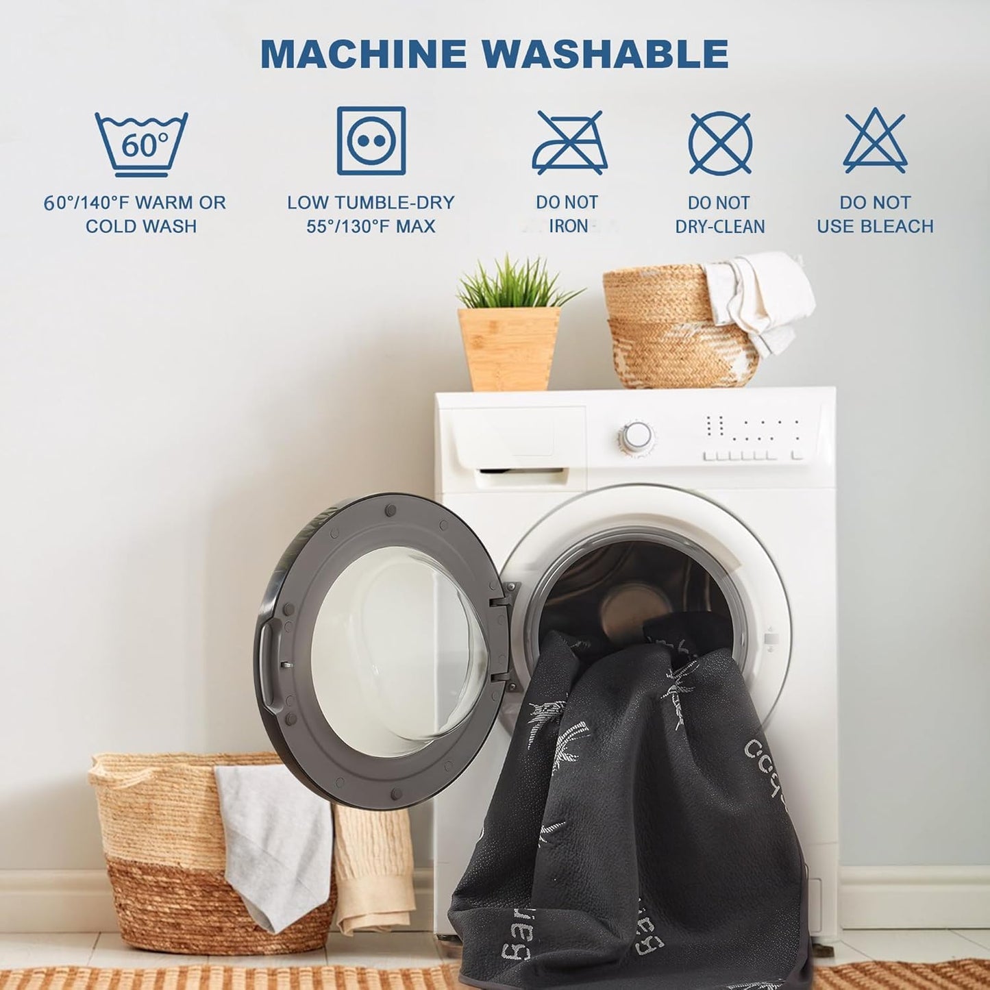 BEDLORE Queen Size Mattress Protector Waterproof, Mattress Pad Fitted 6-18 Inch Deep Pocket, 3D Air Fabric Soft Double Bed Mattress Cover Noiseless Washable for Bedroom, Hotel, Gray