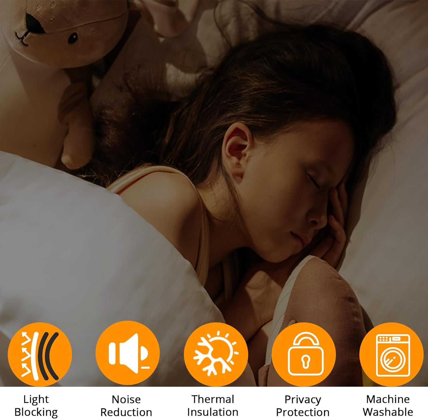 Kids Space Rockets Blackout Curtains - 100% Blackout, Thermal Insulated, Noise Reducing, Perfect for Kids Room and Nursery, 2 Panels (Aqua Mini Rockets, W52×L63)