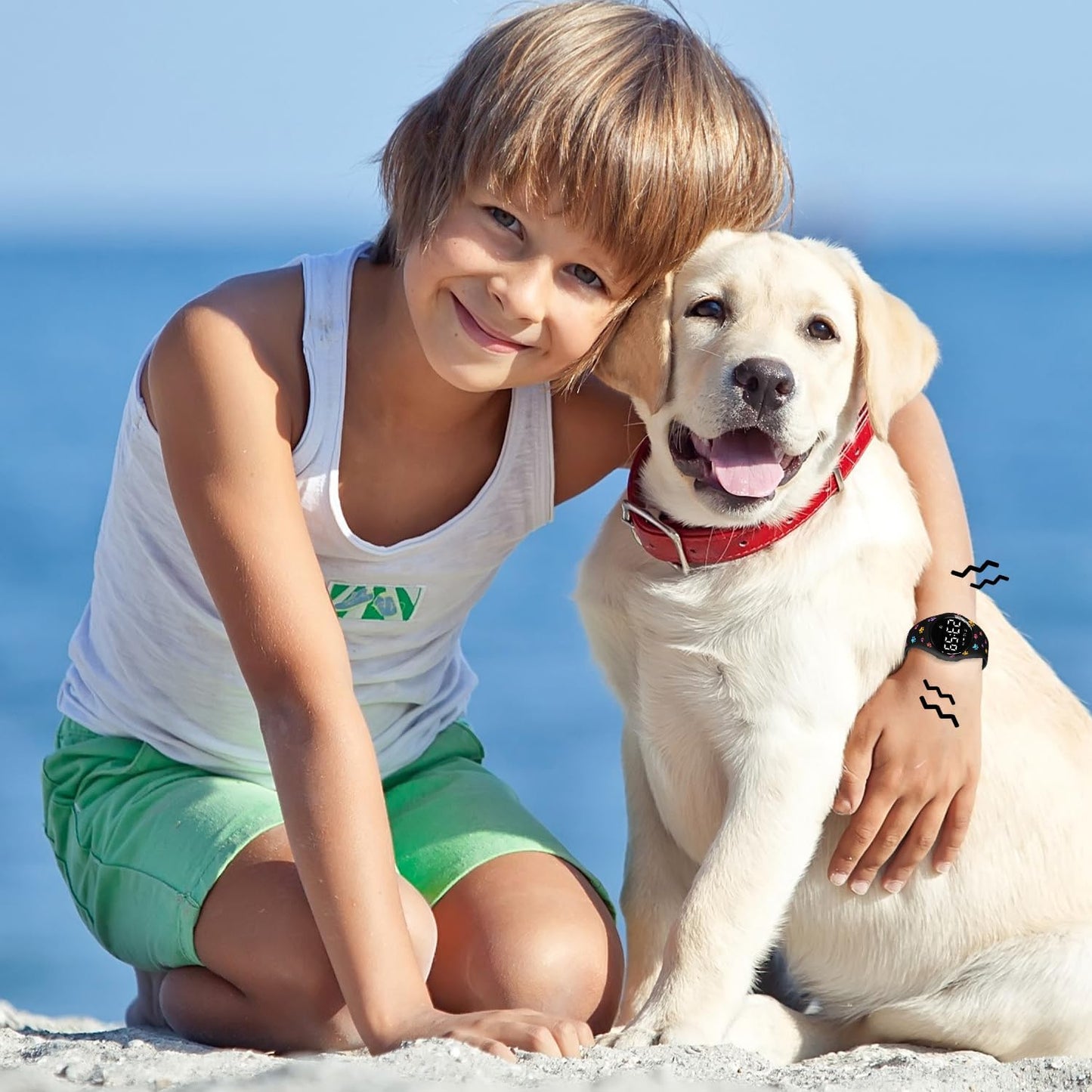 Kids Watches for Girls Boys Digital Sport Watch with Step Counter Pedometer Vibration Alarm Clock, No App Waterproof Fitness Tracker Kids Watch Boys Girls Teens Students Ages 5-16