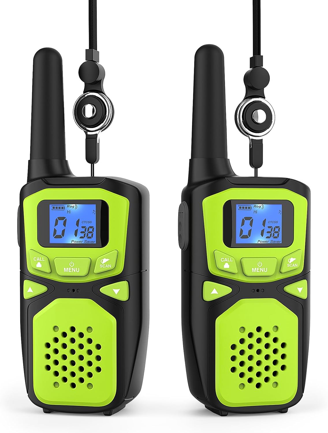 WokTok Adult Walkie Talkies Long Range Rechargeable Portable Two-Way Walkie Talkie, Camping Gear, SOS Sirens, NOAA Weather Alarms, Kid's Toys, Easy-to-Use Walkie Talkies,2 Packs(No Batteries)