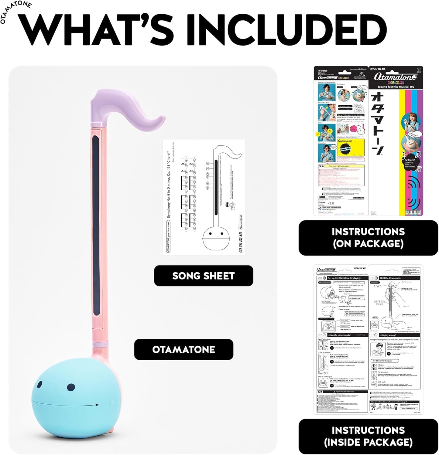 Otamatone Japanese Electronic Musical Instrument Portable Music Synthesizer from Japan by Maywa Denki Studio Award Winning Educational Fun Gift for Children, Teens & Adults - Unicorn