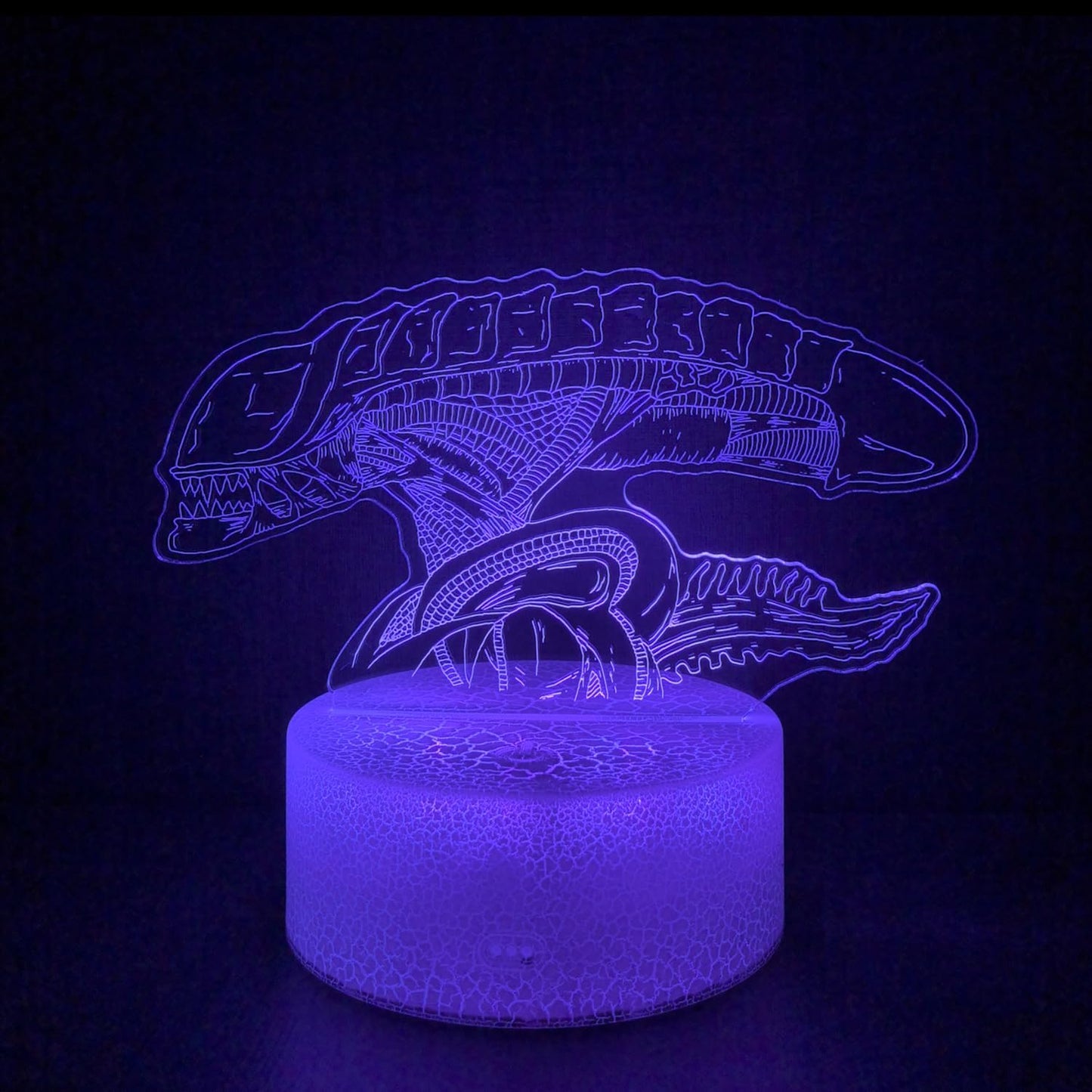 3D Alien Night Light, Monster Illusion Table Lamp with 16 Colors Remote Control Touch Lamp LED USB Night Light Desk Lamps Room Decorations Home Decor Holiday Birthday Light