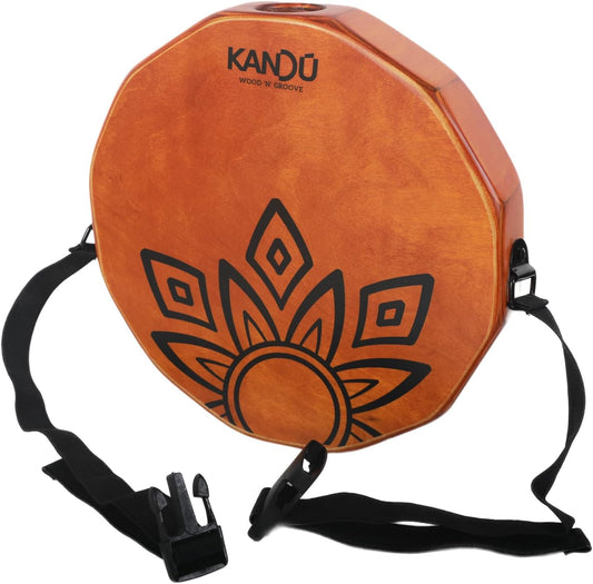 KTÄK -The First Handcrafted, Hand Drum Percussion, Two-Sound Cajón Body Snare, Portable Cajon by Kandu with Carry Case (Nut Brown)