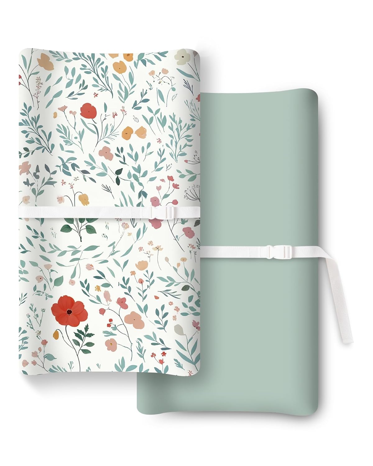 Extra Stretchy Changing Pad Cover, Ultra Soft Premium Jersey Knit Changing Pad Sheets, Unisex for Boys Girls, Fits All Standard Changing Tables/Dresser Tops - 2 Pack