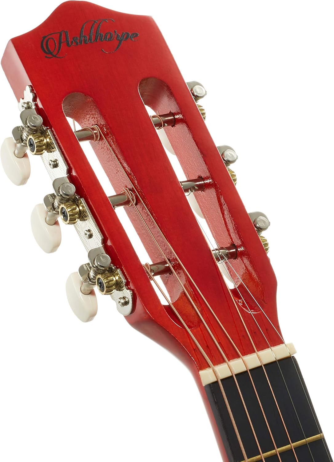 Ashthorpe 30-inch Beginner Acoustic Guitar Package (Natural), Basic Starter Kit w/Gig Bag, Strings, Strap, Tuner, Picks