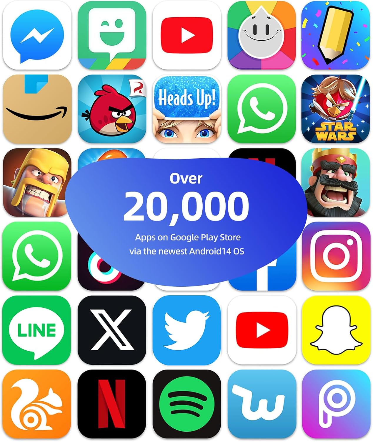 plimpton 2025 Upgraded Kids Tablet, 10 Inch Android 14 Tablet for Kids with Case Included, Octa-Core, Google Kids Space, Parental Control, 4GB+64GB, WiFi, BT5.3, YouTube, Great Gift for Toddler(Blue)