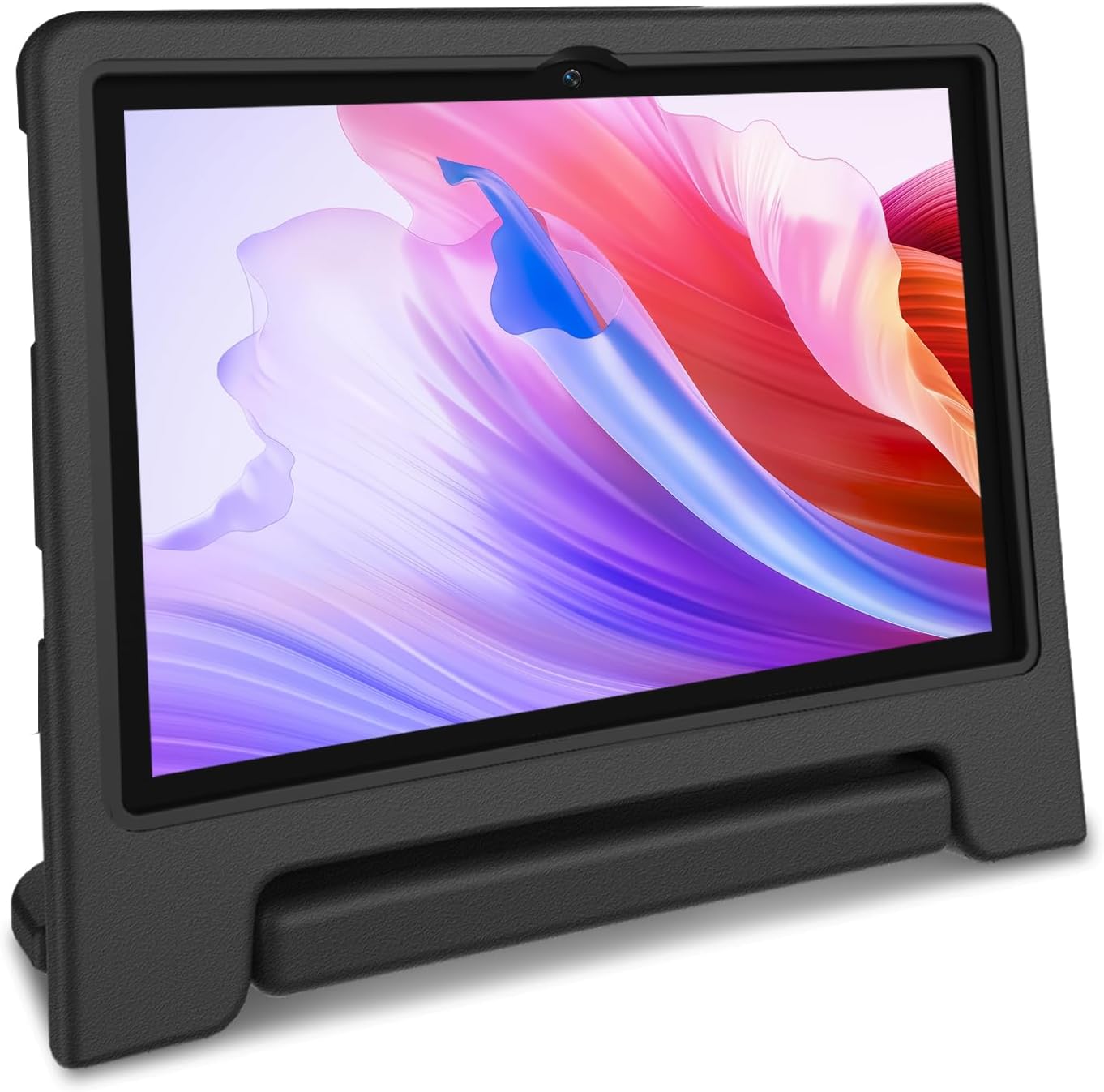 Kids Tablet, 10.1 inch IPS HD Touchscreen Android 14 64 GB Storage, 8GB RAM, Octa Core Tablet for Kid with Kid-Proof Case, Parental Controls, 12-hr Battery, WiFi, GPS – Black